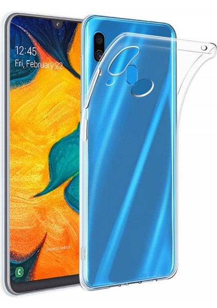 Samsung Galaxy A20/A30 Kılıf Şeffaf Tasarımlı Kamera Korumalı Silikon Kapak fiyatları