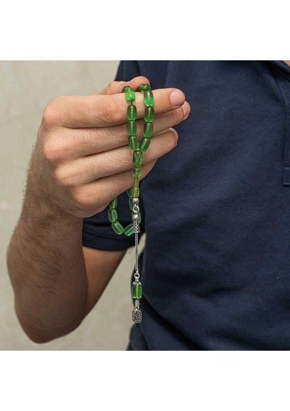 Hk Sıkma Kehribar Tesbih Gümüş Püsküllü Kapsül Kesim |gümüş Takı Hediyelik Ürünler modelleri