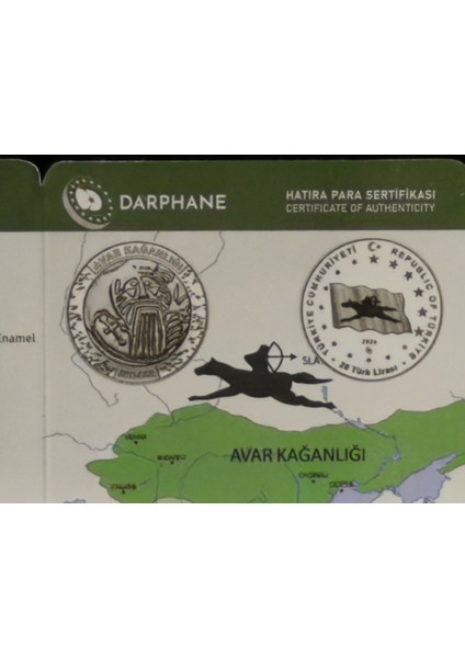 Avar Kağanlığı – Türk Devletleri Serisi No:6 Gümüş Sikke Hatıra Para (925 Ayar, Proof / Mineli) modelleri