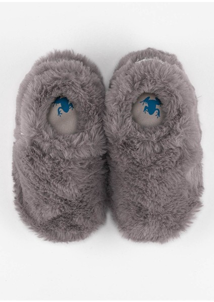 - Furry Furry Gri Kürk Barefoot Patik Gray Fur - 29