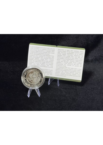 Avar Kağanlığı – Türk Devletleri Serisi No:6 Gümüş Sikke Hatıra Para (925 Ayar, Proof / Mineli) fırsatları