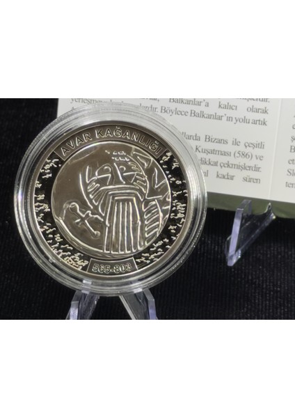 Avar Kağanlığı – Türk Devletleri Serisi No:6 Gümüş Sikke Hatıra Para (925 Ayar, Proof / Mineli) indirimleri