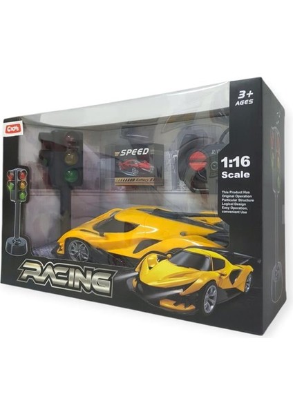 Ctoys Racing 1:16 Uzaktan Kumandalı Sarı Spor Araba Trafik Işıklı fiyatları