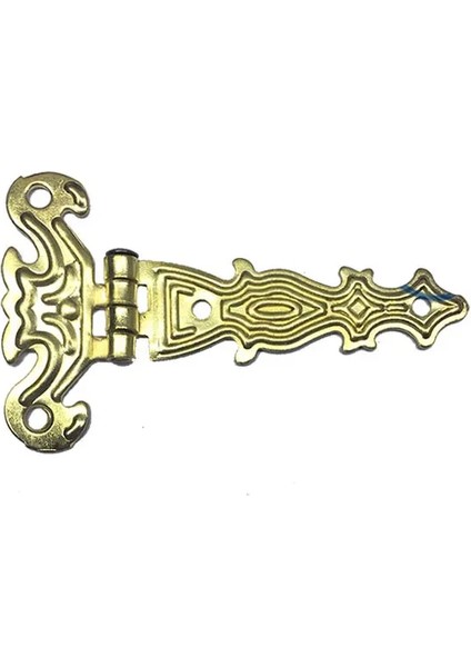 Dekoratif, Sac Tek Kuyruklu Menteşe - 40X68 Mm, Küçük, Sarı, 1 Adet