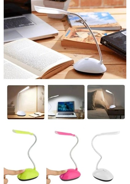 Masa Lambası Spiral LED Kitap Okuma Işığı Pilli LED Lamba indirimleri