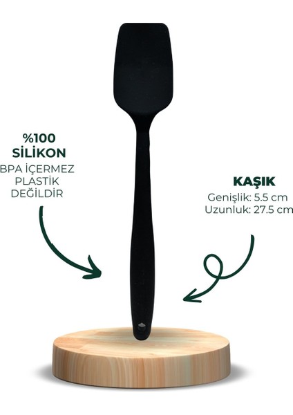 Yanmaz, Yapışmaz ve Çevre Dostu | Premıum Silikon Spatula & Kaşık Seti indirimleri