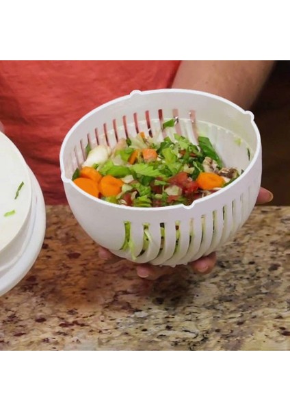 Salata Yapma Seti Pratik - Salad Cutter Bowl indirimleri