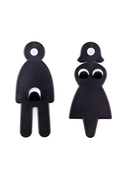 Sevimli Kız ve Erkek Askı Seti (2 Adet)