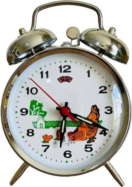 Nostaljik Kurmalı Tavuk Tasarımlı Çalar Masa Saati fiyatları