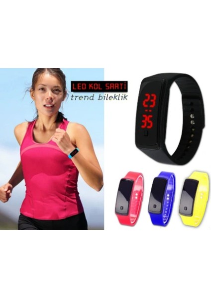 Siyah Ekranlı LED Kol Saati (Siyah) fiyatları