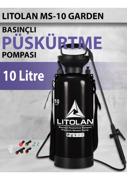 10 Litre Basınçlı Püskürtme El Pompası, Ilaçlama, Temizleme, Sulama