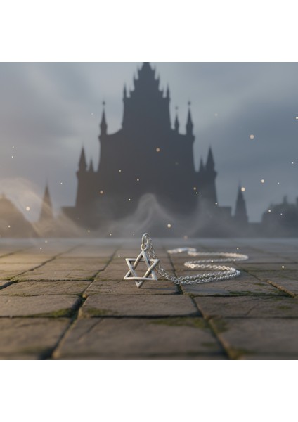 Minimal Pentagram Gümüş Kaplama Düz Zincir Kolye fırsatları