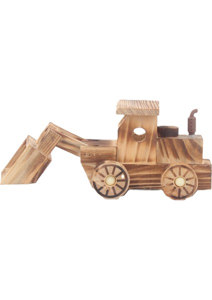 El Yapımı Doğal Ahşap Kepçe Oyuncak Inşaat Iş Makinesi Maket Model Araç Çocuklara Özel Hediye Araç fırsatları