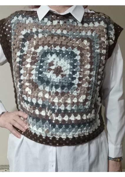 El Örgüsü Modern Kadın Süveter