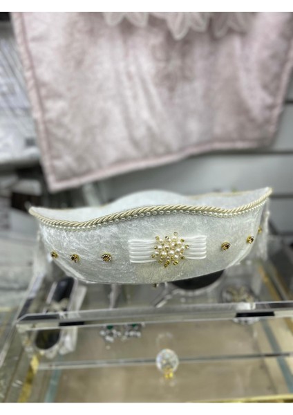 Kadife Taşlı Özel Tasarım Havluluktan Oluşan Şık Bohçalık ve Çeyizlik Ürün fiyatları