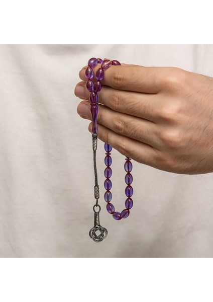 Hk Sıkma Kehribar Tesbih Gümüş Kazaz Püsküllü |gümüş Takı Hediyelik Ürünler modelleri