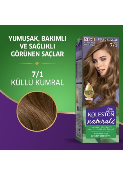 Naturals Saç Boyası Küllü Kumral 7/1 fiyatları