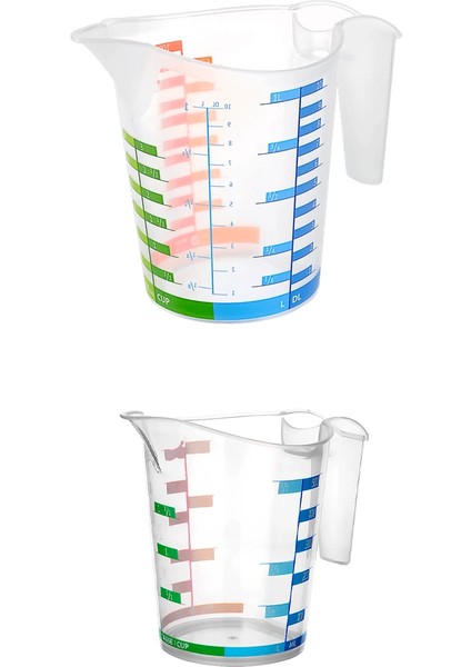 Ölçü Kabı Dereceli Renkli 1000 ml + 500 ml Set fırsatları