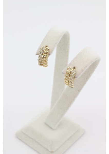 Stil Incisi/xupıng Jewelry Klipsli Tac Model Zirkon Taşlı Küpe fiyatları