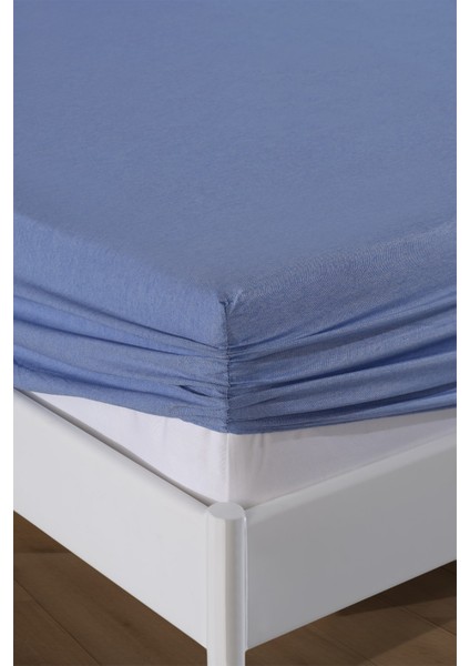 %100 Pamuk Çarşaf Takimi-Mavi fiyatları