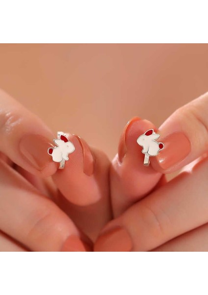 Hk Gümüş Çocuk Küpe Tavşan |gümüş Takı Hediyelik Ürünler fiyatları