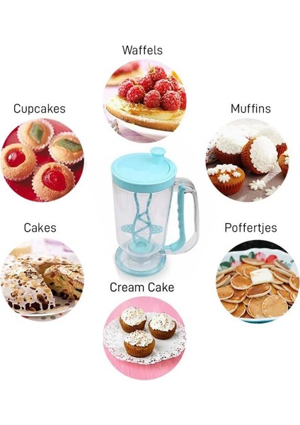 Pancake Machine Mikser Krep Makinesi Hamur Dağıtıcı Mekanizmalı fırsatları