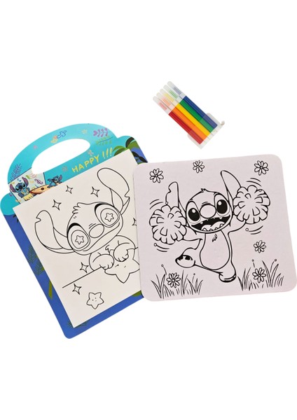 Stitch Boyama Seti – Çocuklar Için Etkinlikli Boyama Defteri + Hediye 6 Renk Kalem fiyatları