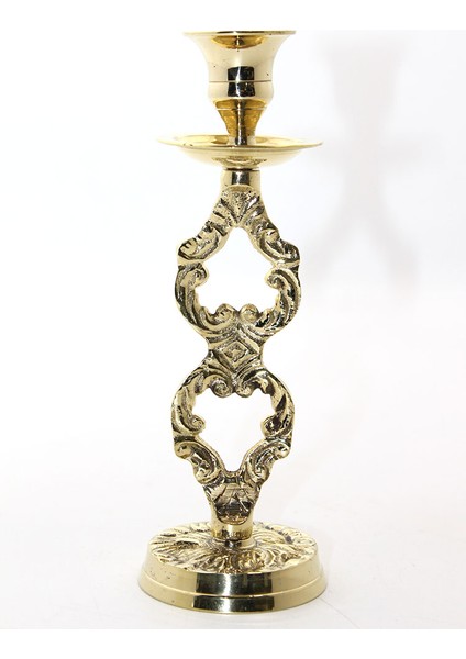 Tekli Pirinç Şamdan - Model 4