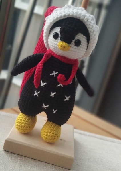 Penguen Örgü Bebek 16CM modelleri