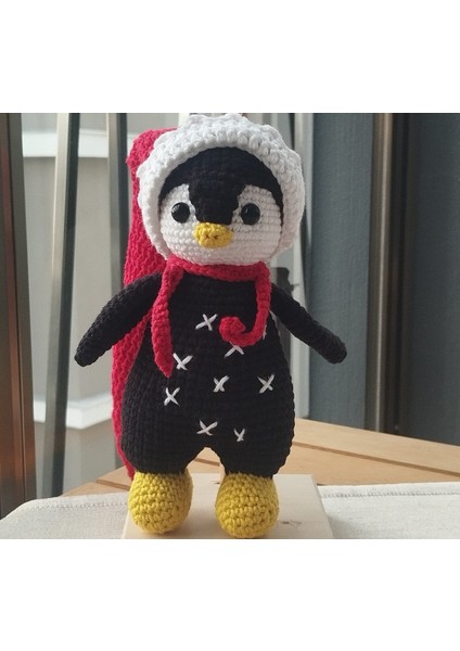 Penguen Örgü Bebek 16CM fırsatları