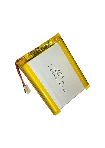 105568 3.7V 5000 Mah Li-Polymer Pil DEVRELI/1.5A