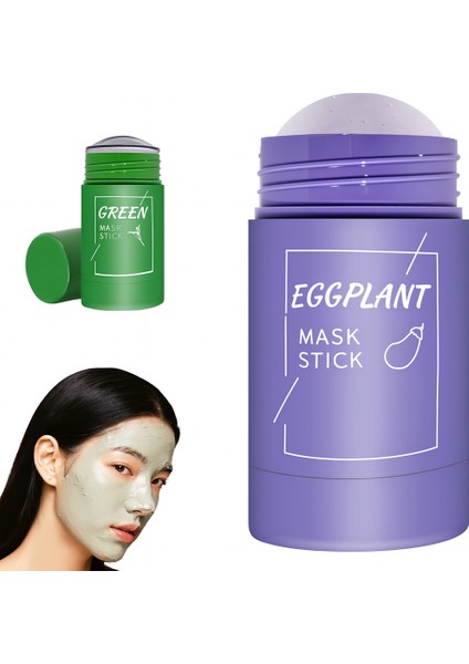 2li Maske Seti Patlıcan Özlü Maske ve Yeşil Çay Özlü Temizleyici Katı Maske fiyatları