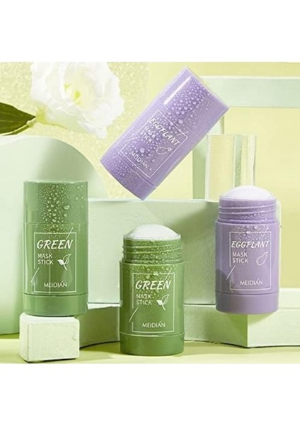 2li Maske Seti Patlıcan Özlü Maske ve Yeşil Çay Özlü Temizleyici Katı Maske modelleri
