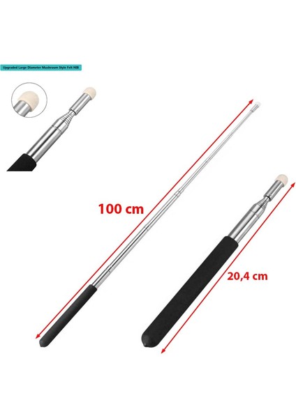 100 cm Uzayabilen Öğretmen Çubuğu Teleskopik Rehber Işaret Sunum Vb. Çubuğu Uzatılabilir Tahta Çubuğu fiyatları