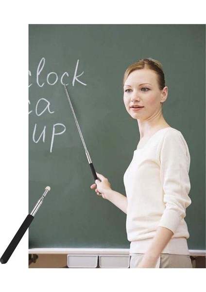 100 cm Uzayabilen Öğretmen Çubuğu Teleskopik Rehber Işaret Sunum Vb. Çubuğu Uzatılabilir Tahta Çubuğu modelleri