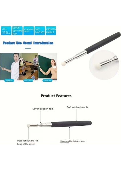 100 cm Uzayabilen Öğretmen Çubuğu Teleskopik Rehber Işaret Sunum Vb. Çubuğu Uzatılabilir Tahta Çubuğu fırsatları