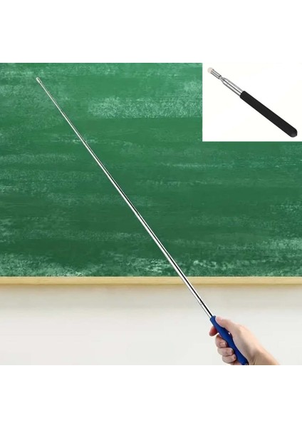 100 cm Uzayabilen Öğretmen Çubuğu Teleskopik Rehber Işaret Sunum Vb. Çubuğu Uzatılabilir Tahta Çubuğu
