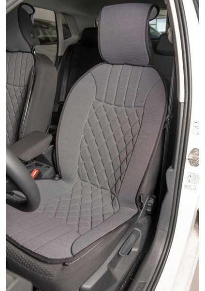 Fiat Croma Oto Koltuk Minderi Ön 2'li Set Gri Elegance Seri Scr