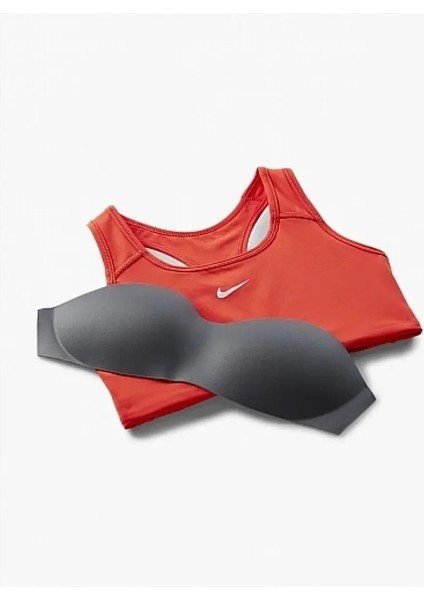 W Dri-Fit Swsh 1pp Bra Kadın Turuncu Spor Sütyen - Çıkarılabilir Pedli ve Rahat Tasarım - BV3636-633 fırsatları