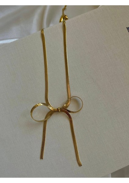 Gold Çelik Fiyonk Kolye fiyatları