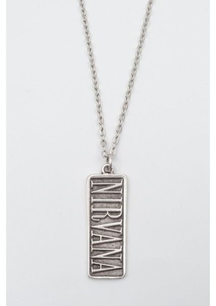 Nirvana Gümüş Kaplama Düz Zincir Kolye