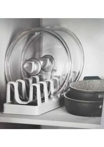 2li Set Tencere Kapağı Organizeri ve Pratik Tabaklık fırsatları