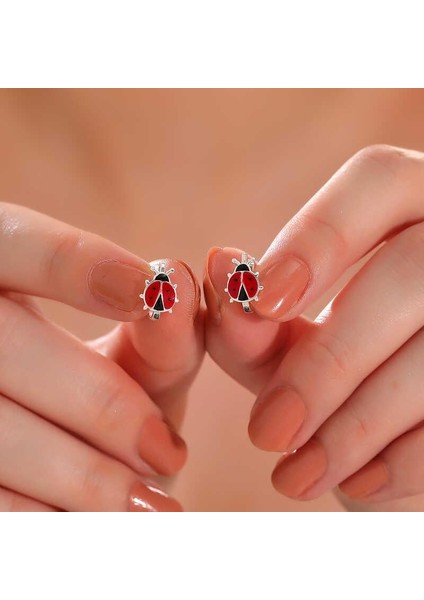 Hk Gümüş Çocuk Küpe Uğur Böceği |gümüş Takı Hediyelik Ürünler fiyatları