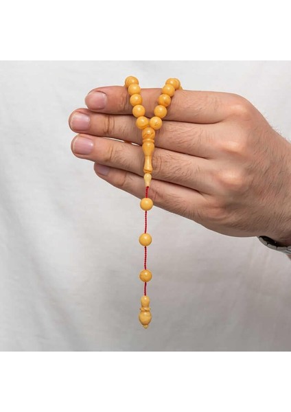 Hk Sıkma Kehribar Tesbih Yuvarlak |gümüş Takı Hediyelik Ürünler