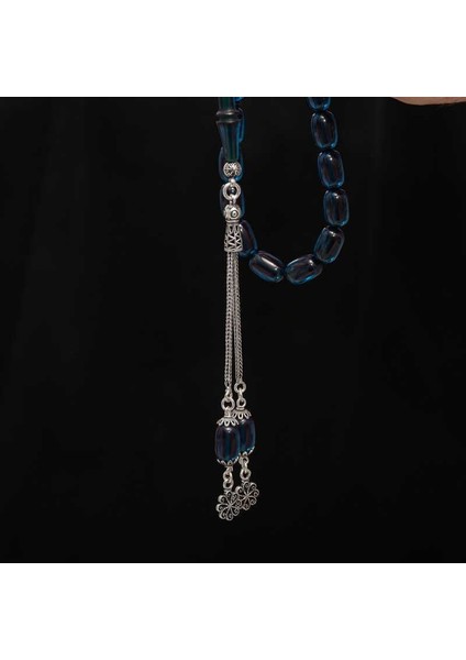 Hk Sıkma Kehribar Tesbih Gümüş Püskül |gümüş Takı Hediyelik Ürünler modelleri