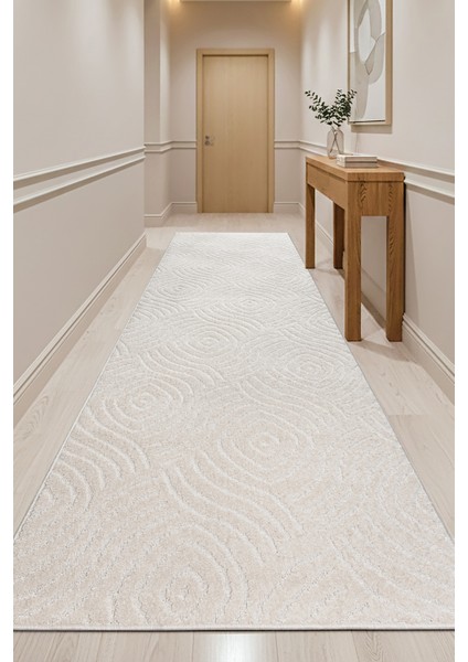 Wellen Yıkanabilir Kalın Yumuşak Dokuma Halı Kaymaz Taban Yolluk Antre Mutfak Halısı