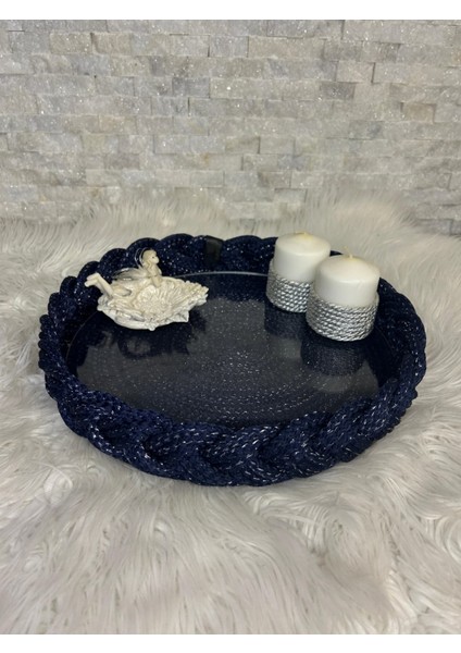 Lacivert Simli Dekoratif Sepet.söz,nişan Sepeti 31 cm indirimleri