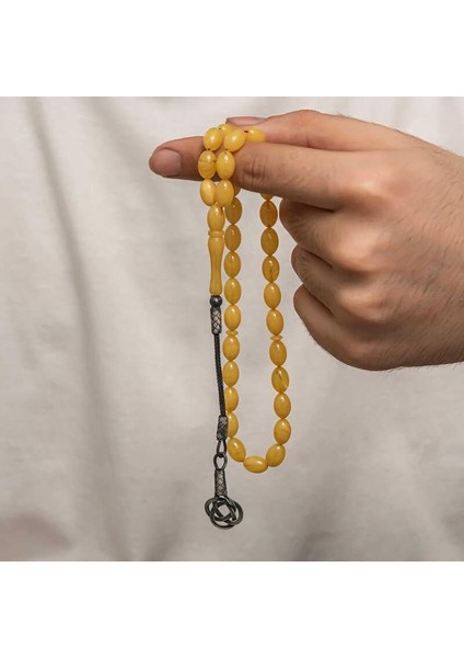 Hk Sıkma Kehribar Tesbih Gümüş Kazaz Püsküllü |gümüş Takı Hediyelik Ürünler fiyatları