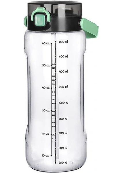 Şeffaf Matara - 2000 ml - 67,6 Oz - Watermode Matara fiyatları