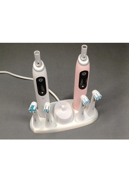 Beyaz Elektrikli Diş Fırçası ve Başlık Düzenleyici Stand, Banyo Düzenleme Aksesuarı fiyatları